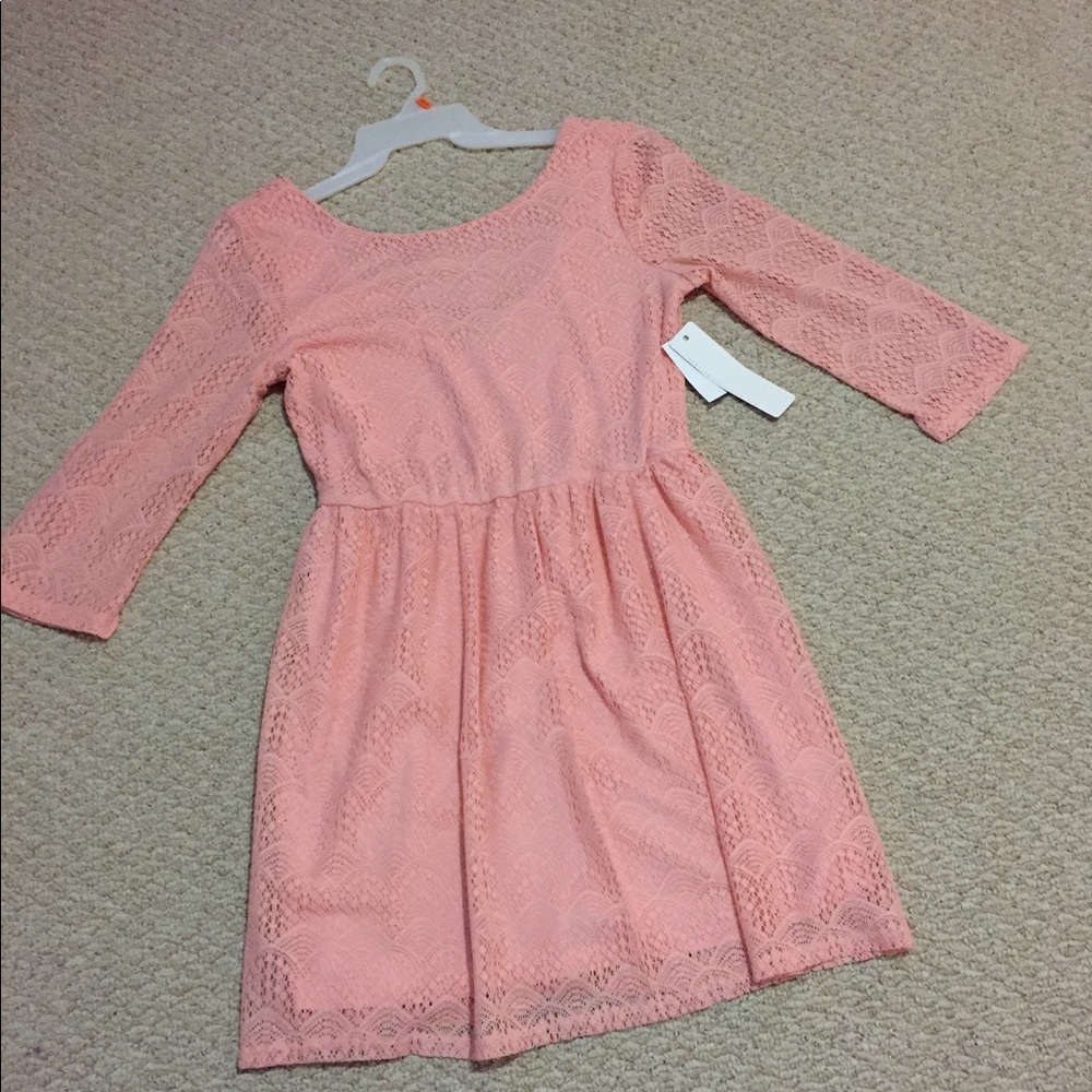 Light pink lace dress
